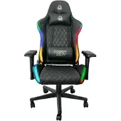 KeepOut XSPRO-RGB, Gaming-Sessel, 120 kg, Gepolsterter Sitz, Gepolsterte Rückenlehne, PC, Schwarz