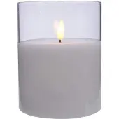 Lumineo LED Kerze Wachs Indoor warm-white 12,5 cm
