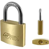Ferrestock Fskcan160 Vorhängeschloss Aus Messing 60 Mm Golden Golden One Size