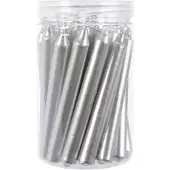 Kaemingk Kerzenwachs d1h10 cm silber 22Stück
