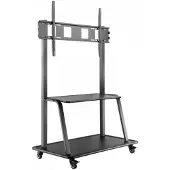 V7 TVCART3, 152,4 cm (60"), 2,67 m (105"), 200 x 200 mm, 1000 x 600 mm, Stahl, Schwarz