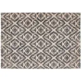 Generique Atmosphera Teppich Schwarz Beige Baumwolle Mehrfarbig 60 x 90 cm