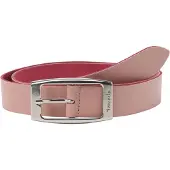 Tamaris Ledergürtel "Charlie Silver", Damen, Gr. 75, rosa, Rindsleder, unifarben, Basic, Gürtel Ledergürtel, mit länglicher Doppelschließe, aus Rindsleder, unifarben