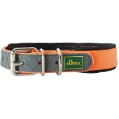 Hunter - Halsband Convenience Comfort - Hundehalsband Gr 45 x 2 cm - für Halsumfang 32–40 cm orange