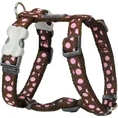 Red Dingo Hundegeschirr Style Rosa Braun Punkte 25-39 cm