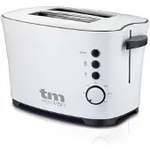 TM Electron TMPTS002, 2 Scheibe(n), Edelstahl, Weiß, Kunststoff, Drehregler, 850 W, 1,57 kg