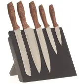 Generique 5x Messer mit magnetischem Messerständer