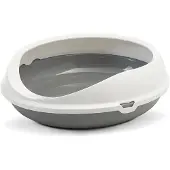 Savic Figaro, Katze, Offene Katzentoilette, Grau, Weiß, Haken, 555 mm, 485 mm