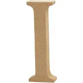Creative Labs Buchstabe, I, H 13 cm, Stärke: 2 cm, MDF, 1Stck