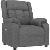 vidaXL Massagesessel Dunkelgrau Stoff