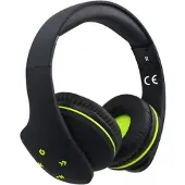 Rebeltec VIRAL Bluetooth-Kopfhörer mit Mikrofon, AUX/microSD, Schwarz-Gelb