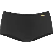 LASCANA Bikini-Hotpants "Simple", Damen, Gr. 40, N-Gr, schwarz, Microfaser, Polyamid, Badehosen Bikini-Hotpants