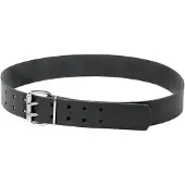 FHB Ledergürtel CARSTEN 85001 Doppeldorn Gürtel aus Rindleder schwarz 70-140 cm