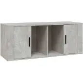 vidaXL TV-Schrank Betongrau 100x35x40 cm Holzwerkstoff