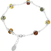Ostsee-Schmuck Armband "Armband Adelina Armband Adelina", silber (weiß, neutral), Armbänder, Damen, 18-20cm, Silber 925 (Sterlingsilber), Armband