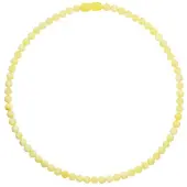 Ostsee-Schmuck Kette - Kugel 6 mm - Bernstein - , Gelb