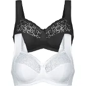 Anita 2er Pack Entlastungs BH Havanna Anita Schwarz crystal