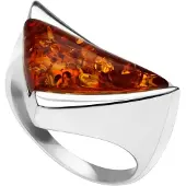 Ostsee-Schmuck Ring - Imke - Silber 925/000 - Bernstein Silber