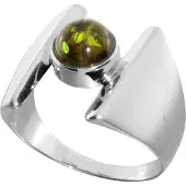 Ostsee-Schmuck Fingerring "- Asina - Silber 925/000 - Bernstein" Gr. 62, silber (silber 925, silberfarben, weiß), Fingerringe, Damen, 62, Fingerring