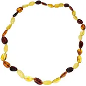 Ostsee-Schmuck Kette - Tova - Bernstein - , Mehrfarbig