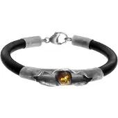 Ostsee-Schmuck Armband "- Hedi-Sarah Vicenca - Silber 925/000 - Bernstein" Gr. 20, silber (silber 925, silberfarben, weiß), Armbänder, Damen, 20, Silber 925 (Sterlingsilber), Armband