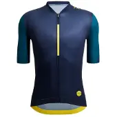 Santini Allez Le Maillot Jaune Kurzarm-radtrikot Blau S Mann Blau S