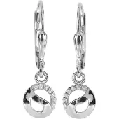 Ostsee-Schmuck Paar Ohrhänger "Ohrhänger Romina Ohrhänger Romina", weiß (weiß, neutral), Ohrringe, Damen, 22 x 7mm, Silber 925 (Sterlingsilber), Paar Ohrhänger