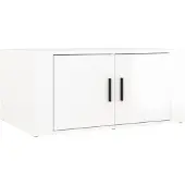 vidaXL Couchtisch Hochglanz-Weiß 80x50x36 cm Holzwerkstoff