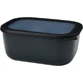 Mepal Cirqula - Mikrowellengeschirr - Multikom Multischüssel rechteckig 3000 ml - Nordic black - Meal prep box - Frischhaltedosen mit Deckel