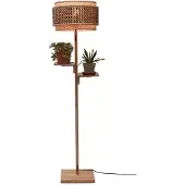 Good&Mojo Stehlampe Bhutan 40x25 schwarz/natur