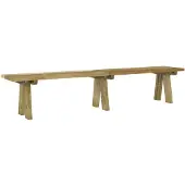 vidaXL Gartenbank 220 cm Massivholz Kiefer Imprägniert