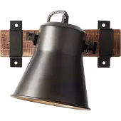 Brilliant Wandspot Plow schwarz IP20 E27 10 Watt dimmbar g. f. LED-Leuchtmittel