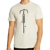 DEDICATED - T-Shirt Stockholm Bike Front - T-Shirt Gr S beige