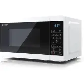 Sharp YC-MS02E-W, Arbeitsplatte, Solo-Mikrowelle, 20 l, 800 W, Eingebautes Display, LED