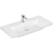 Villeroy & Boch Subway 3.0 Schrankwaschtisch, 1 Hahnloch, ohne Überlauf, ungeschliffen, 1000x470mm, 4A70A201, Farbe: weiß-alpin