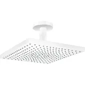 Hansgrohe Raindance E 300 Air 1-jet Kopfbrause, mit Deckenanschluss, 26250700, Farbe: Snow (weiß matt)
