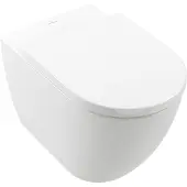 Villeroy & Boch Subway 3.0 Tiefspül-WC, freistehend, oval, spülrandlos, TwistFlush, 370x595x400mm, 4671T001, Farbe: weiß-alpin