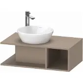 Duravit D-Neo Konsolenwaschtischunterbau wandhängend, Compact, 800x260x480mm, 1 offenes Fach seitlich rechts, DE491807575