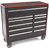 OEM Werkzeugwagen mit 11 Schubladen, 111 cm, schwarz