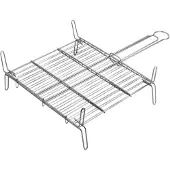 EDM Doppelgrill 50x50 Cm Silber Silber One Size