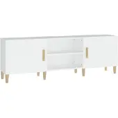 vidaXL TV-Schrank Weiß 150x30x50 cm Holzwerkstoff