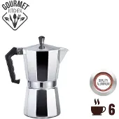 Big Buy Cooking Cafetera Italiana EDM Aluminium 6 Tassen