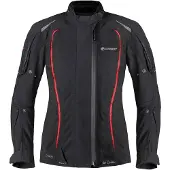 Germot Textiljacke MotoQueen Damen, schwarz/rot - Größe 52D