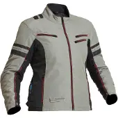 Lindstrands Liden wasserdichte Damen Motorrad Textiljacke, hellgrau/schwarz, 38