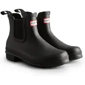 Hunter Gummischuhe Original Chelsea Tri Colour Logo Damen Black-Schuhgröße 37