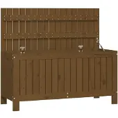 vidaXL Gartentruhe Honigbraun 108x42,5x54 cm Massivholz Kiefer