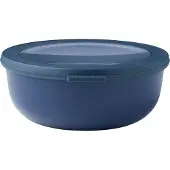 Mepal Frischhaltedose cirqula rund, 1250 ml, Auslaufsichere Multischüssel mit Deckel, Farbe: dunkelblau, Nordic denim