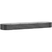 vidaXL Hochbeet Verzinkter Stahl 396x100x36 cm Anthrazit