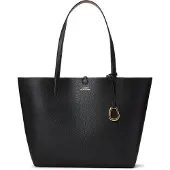 Ralph Lauren für Damen. 431795329001 Reversible Tote Medium Wendetasche schwarz (OSFA), Lässig, Synthetisch, Kunstleder, Polyurethan