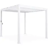 Sweeek - Bioklimatische Pergola mit Lamellendach Triomphe 3x3m V2 - Weiß